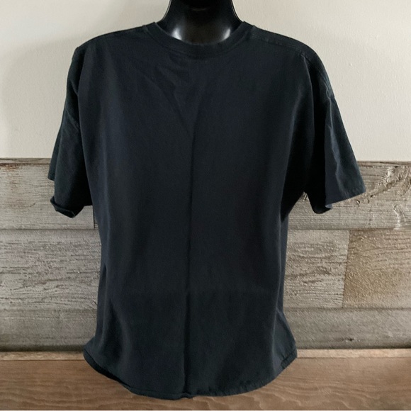 Gildan Indian Warrior Skeleton Wolf Howling At The Moon T-Shirt Men's 2XL (P1) - Picture 7 of 10